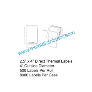 Direct Thermal Labels 500/Roll